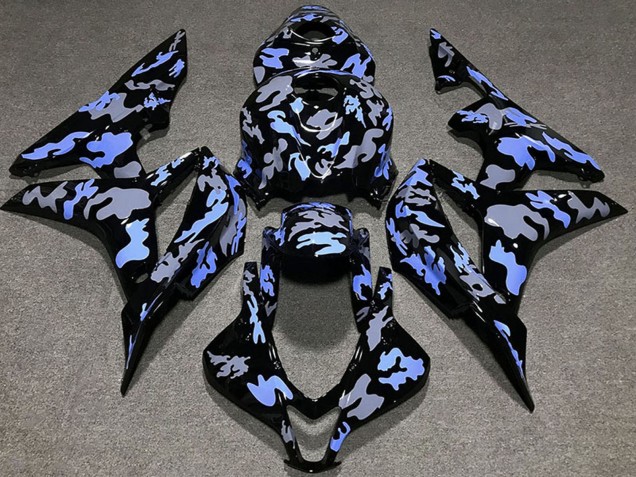 Carena Moto Honda CBR600RR 2007-2008 - Blu Grigio Camouflage