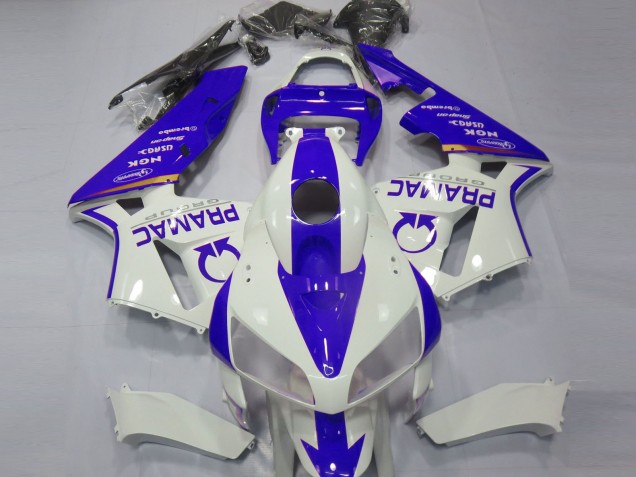 Carena Moto Honda CBR600RR 2005-2006 - Bianco Blu Pramac