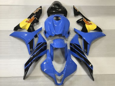 Carena Moto Honda CBR600RR 2007-2008 - Blu Giallo Nero Lucido Red Bull