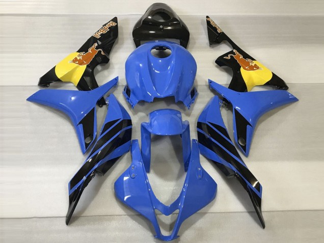 Carena Moto Honda CBR600RR 2007-2008 - Blu Giallo Nero Lucido Red Bull