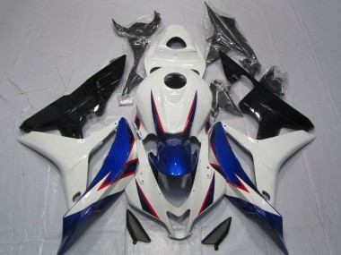 Carena Moto Honda CBR600RR 2007-2008 - Bianco Blu Nero Lucido OEM Stile