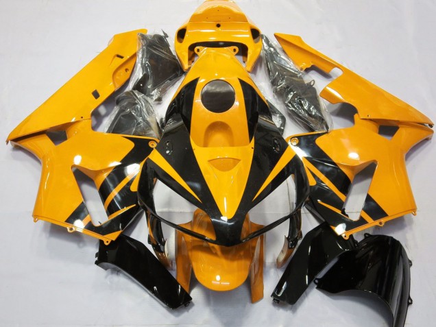 Carena Moto Honda CBR600RR 2005-2006 - Luminoso Arancia Nero Lucido Design
