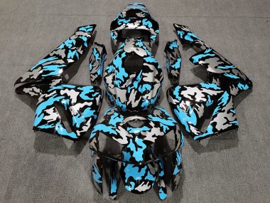 Carena Moto Honda CBR600RR 2005-2006 - Camouflage Azzurro Chiaro