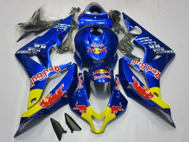 Carena Moto Honda CBR600RR 2007-2008 - Blu Giallo Red Bull