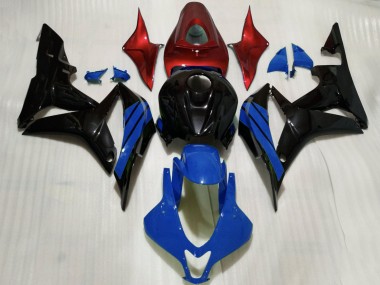 Carena Moto Honda CBR600RR 2007-2008 - Rosso Blu Nero Lucido