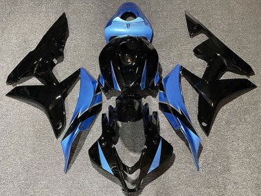 Carena Moto Honda CBR600RR 2007-2008 - Azzurro Chiaro Nero Lucido