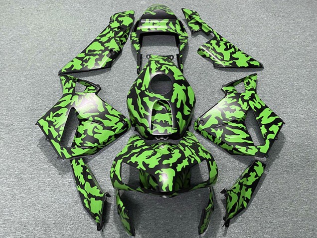 Carena Moto Honda CBR600RR 2003-2004 - Verde Nero Camouflage