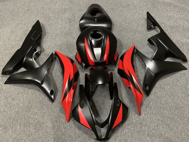 Carena Moto Honda CBR600RR 2007-2008 - Rosso Nero Opaco