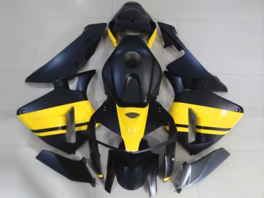 Carena Moto Honda CBR600RR 2005-2006 - Nero Opaco Lucido Giallo