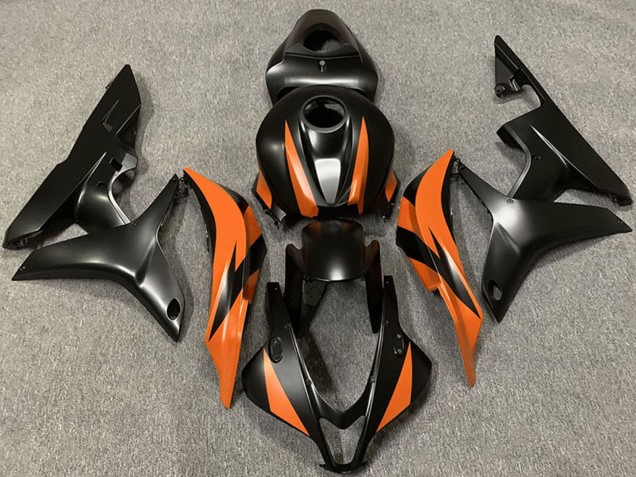 Carena Moto Honda CBR600RR 2007-2008 - Arancia Nero Opaco