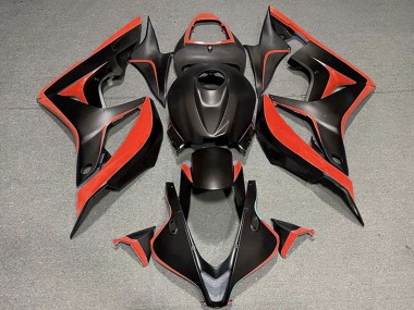 Carena Moto Honda CBR600RR 2007-2008 - Rosso Nero Opaco