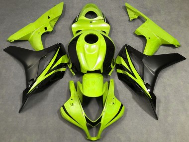 Carena Moto Honda CBR600RR 2007-2008 - Neon Giallo Nero Opaco OEM Stile
