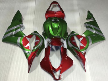 Carena Moto Honda CBR600RR 2007-2008 - Rosso Verde Captain America