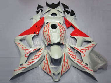 Carena Moto Honda CBR600RR 2007-2008 - Bianco Rosso Fiamma