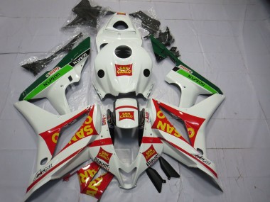 Carena Moto Honda CBR600RR 2007-2008 - Bianco Rosso Verde Giallo San Carlo