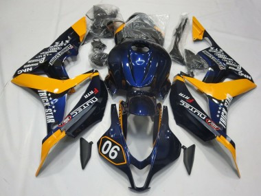 Carena Moto Honda CBR600RR 2007-2008 - Arancia Blu Nero Lucido