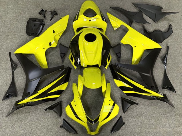 Carena Moto Honda CBR600RR 2007-2008 - Giallo Nero Opaco OEM Stile