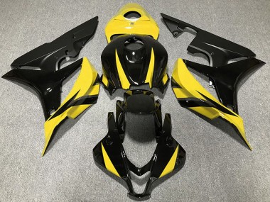 Carena Moto Honda CBR600RR 2007-2008 - Giallo Nero Lucido Nero Opaco