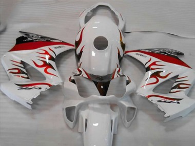 Carena Moto Honda VFR 800 2002-2013 - Bianco Rosso Fiamma
