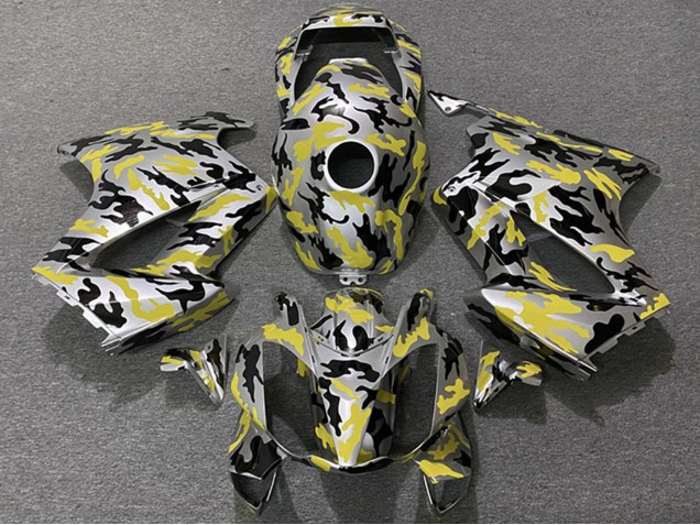 Carena Moto Honda VFR 800 2002-2013 - Giallo Camouflage