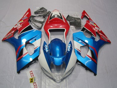 Carena Moto Suzuki GSXR 1000 2003-2004 - Rosso Blu Bianco