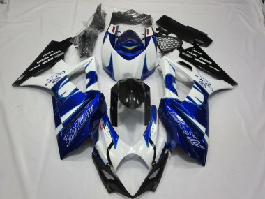 Carena Moto Suzuki GSXR 1000 2007-2008 - Bianco Blu Nero Corona Alstare