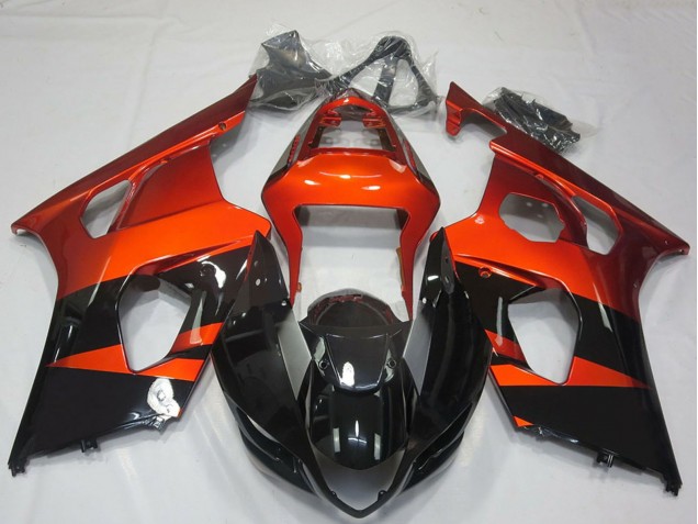 Carena Moto Suzuki GSXR 1000 2003-2004 - Burnt Arancia Nero Lucido