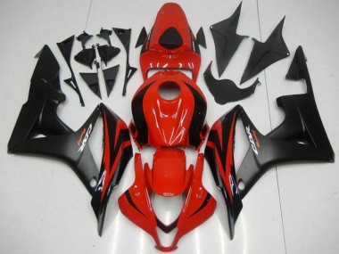 Carene Moto Honda CBR600RR 2007-2008 - Rosso Nero Opaco Decals