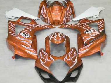 Carena Moto Suzuki GSXR 1000 2007-2008 - Arancia Bianco Fiamma