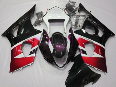 Carena Moto Suzuki GSXR 1000 2003-2004 - Rosso Bianco Nero Lucido