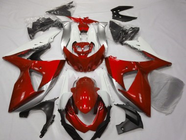 Carena Moto Suzuki GSXR 1000 2009-2016 - Bianco Argento Rosso