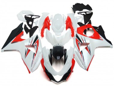 Carena Moto Suzuki GSXR 1000 2009-2016 - Bianco Rosso Nero