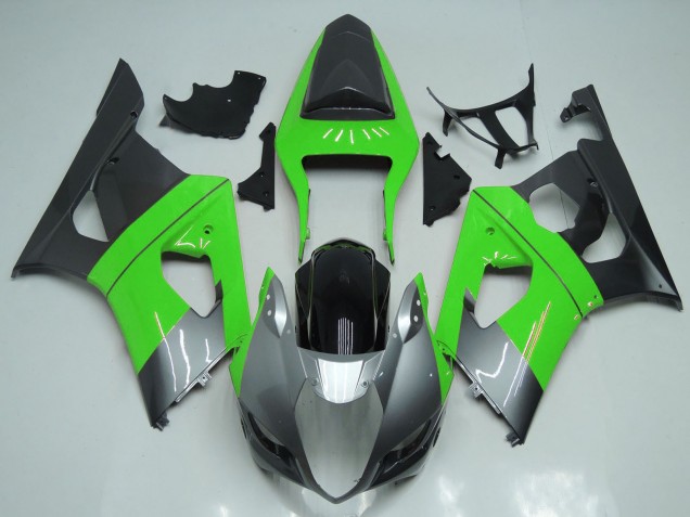 Carena Moto Suzuki GSXR 1000 2003-2004 - Verde Argento Nero