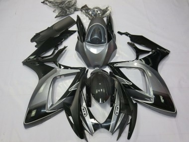Carena Moto Suzuki GSXR 600 / GSXR 750 2006-2007 - Grigio Nero Lucido Banda