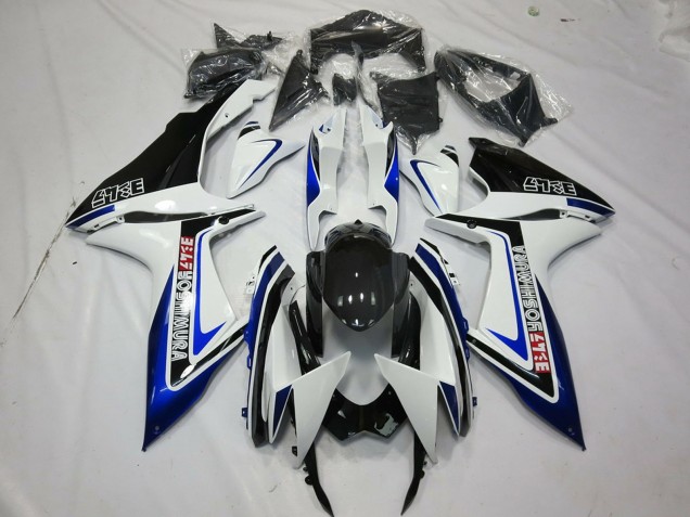 Carena Moto Suzuki GSXR 600 / GSXR 750 2011-2024 - Bianco Blu Nero Lucido Alstare