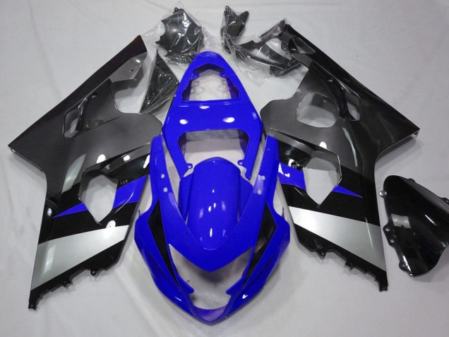Carena Moto Suzuki GSXR 600 / GSXR 750 2004-2005 - Blu Argento Grigio Nero
