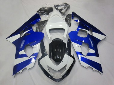 Carena Moto Suzuki GSXR 600 / GSXR 750 2004-2005 - Bianco Blu Nero OEM Stile