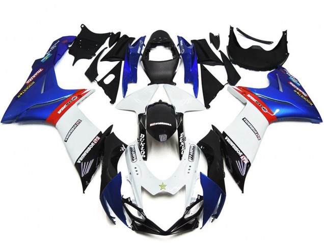 Carena Moto ABS Suzuki GSXR 600 / GSXR 750 2011-2024 - Blu Bianco Rosso
