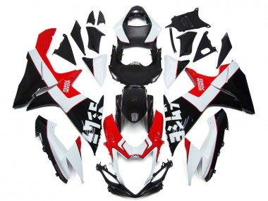 Carena Moto Suzuki GSXR 600 / GSXR 750 2011-2024 - Bianco Rosso Nero Lucido