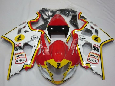 Carena Moto Suzuki GSXR 600 / GSXR 750 2004-2005 - Bianco Rosso Giallo
