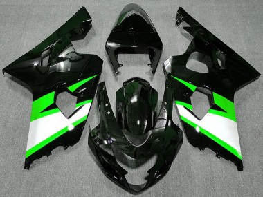 Carena Moto Suzuki GSXR 600 / GSXR 750 2004-2005 - Nero Lucido Verde Bianco
