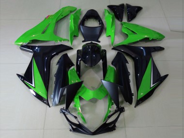 Carena Moto Suzuki GSXR 600 / GSXR 750 2011-2024 - Verde Nero Lucido Nero Opaco