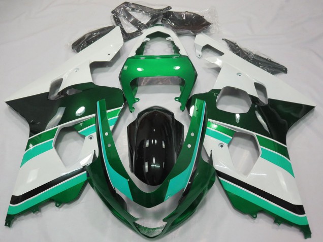 Carena Moto Suzuki GSXR 600 / GSXR 750 2004-2005 - Lucido Verde Verde Bianco