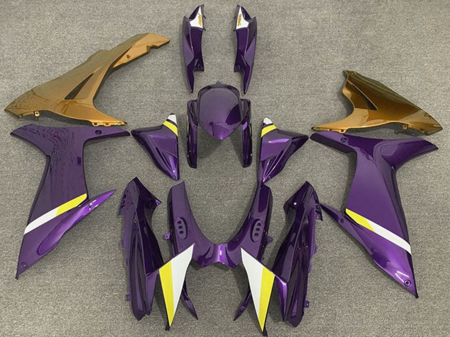Carena Moto Suzuki GSXR 600 / GSXR 750 2011-2024 - Viola Oro Bianco Giallo