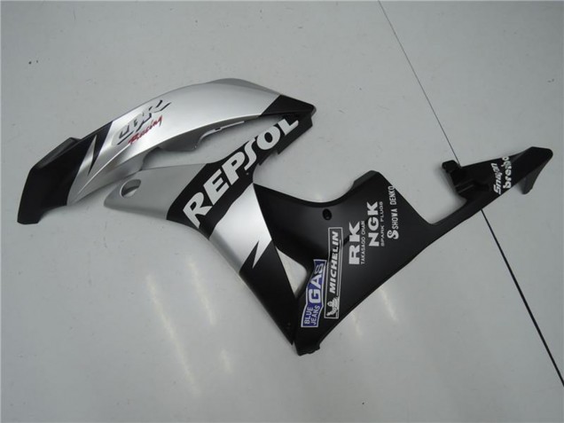 Carene Moto Honda CBR600RR 2007-2008 - Nero Opaco Argento Grigio Repsol