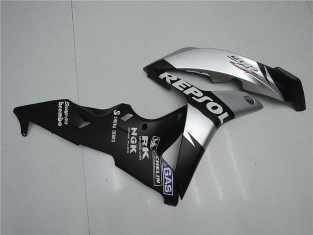 Carene Moto Honda CBR600RR 2007-2008 - Nero Opaco Argento Grigio Repsol