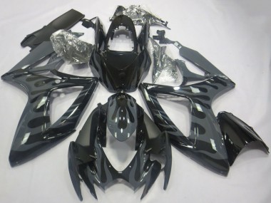 Carena Moto Suzuki GSXR 600 / GSXR 750 2006-2007 - Grigio Nero Fiamma