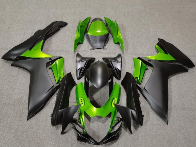 Carena Moto Suzuki GSXR 600 / GSXR 750 2011-2024 - Verde Nero Opaco