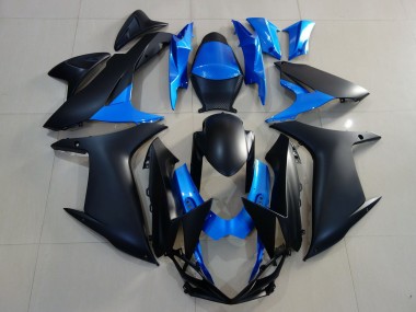 Carena Moto Suzuki GSXR 600 / GSXR 750 2011-2024 - Blu Nero Opaco