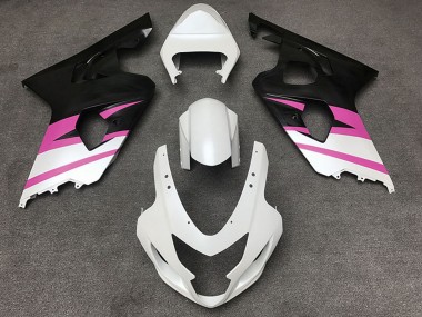 Carena Moto Suzuki GSXR 600 / GSXR 750 2004-2005 - Bianco Rosa Nero Opaco